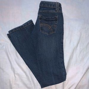 Low rise flared jeans